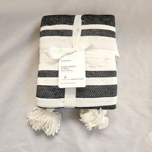 NEW Pottery Barn Mesa Tassel Stripe Standard Pillow Sham